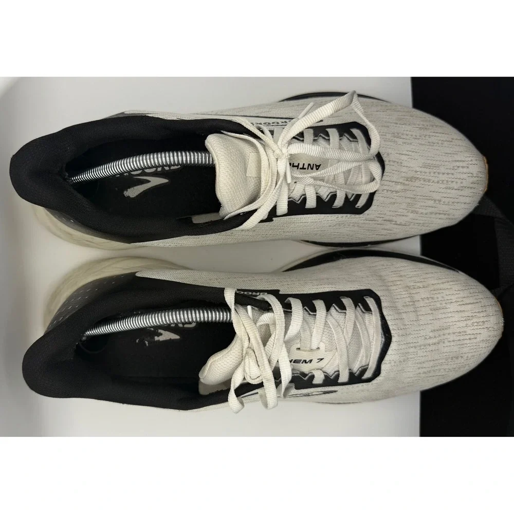 Brooks Anthem 7 Running Shoes Mens 12.5 White Black Good DNA Cushioning
